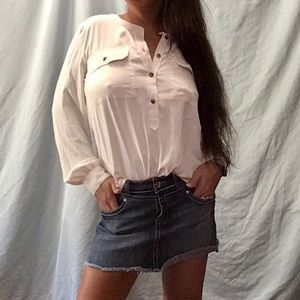 NWT Loft pocket Henley blouse